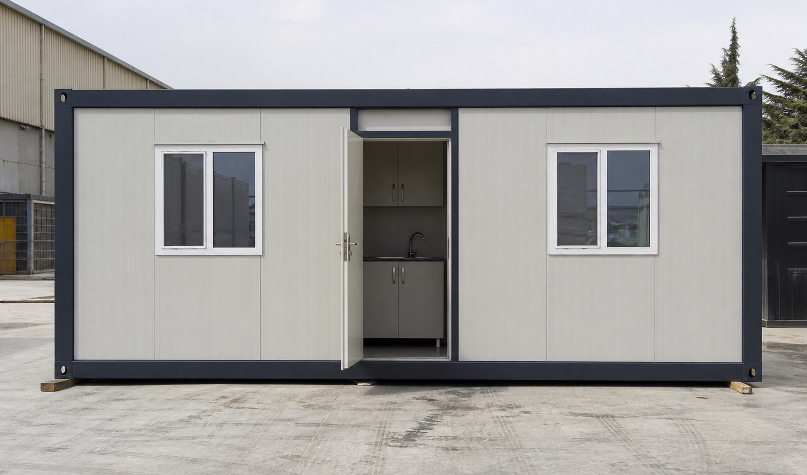 3x7 Şantiye Tipi İki Oda Mutfak Konteyner Ankara
