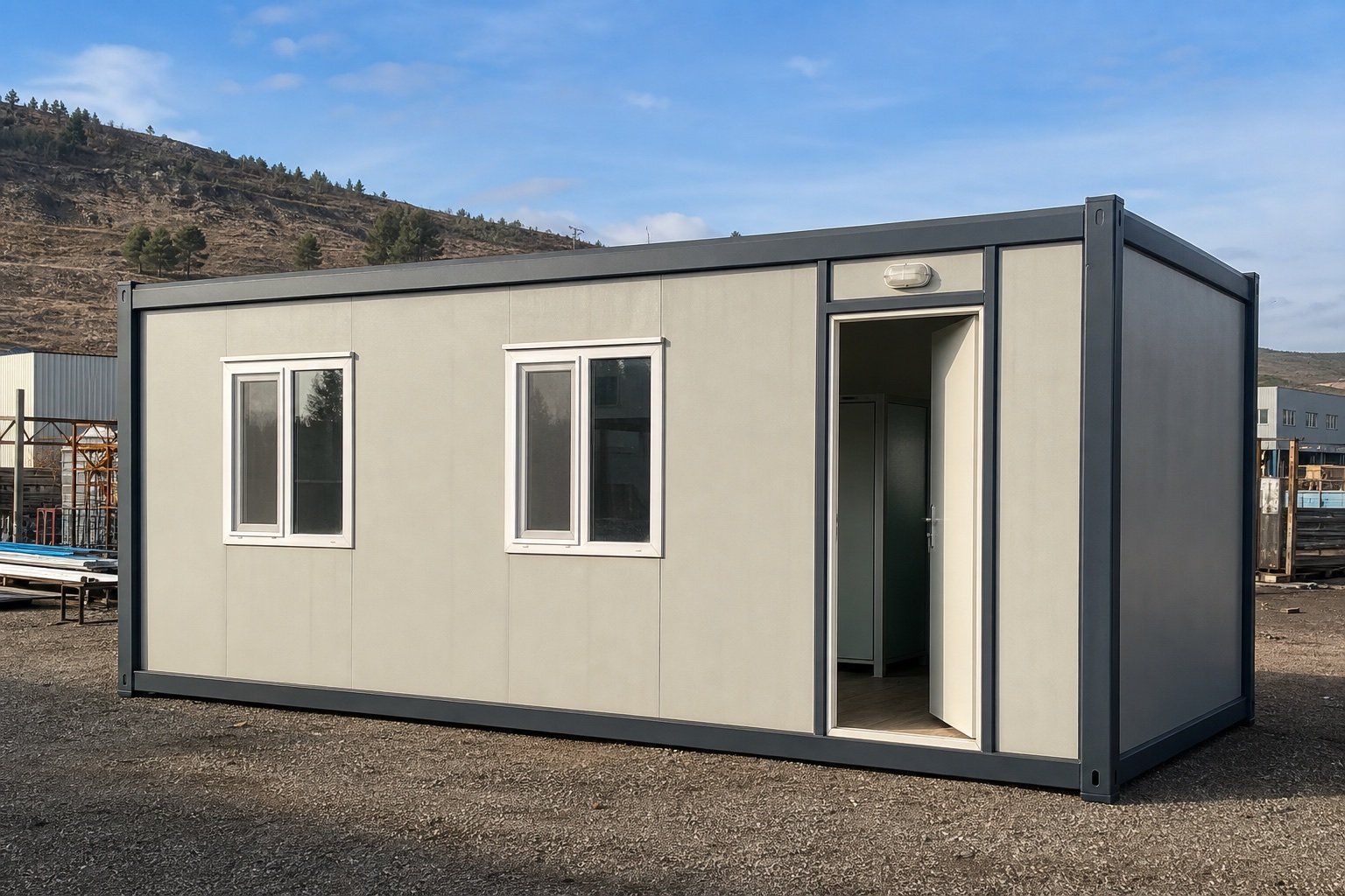 3x7 Şantiye Tipi Tek Oda Wc Duş Konteyner