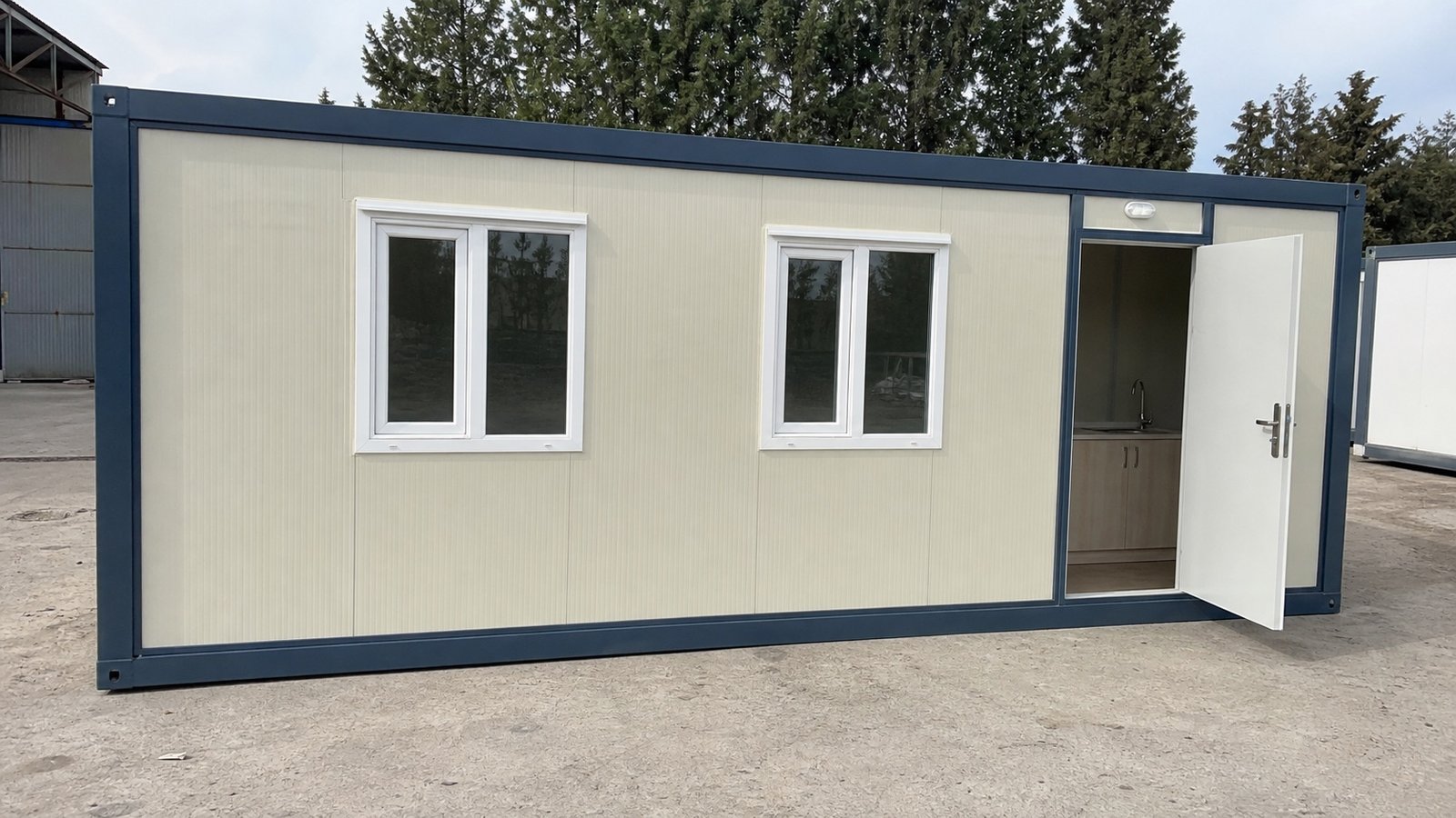 3x7 Şantiye Tipi Tek Oda Wc Mutfak Konteyner Ankara